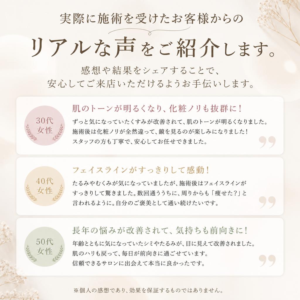 お客様の声をご紹介