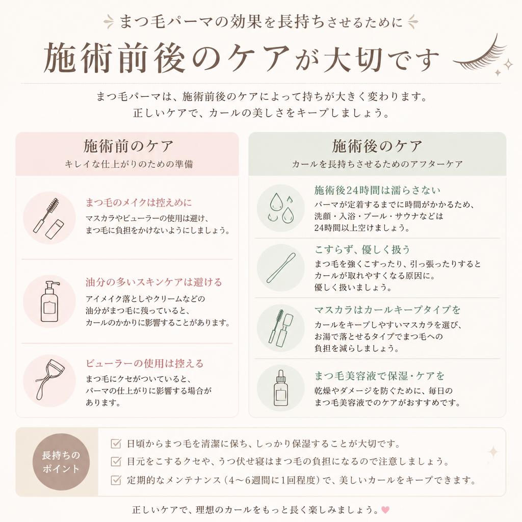 施術前後のケアについて