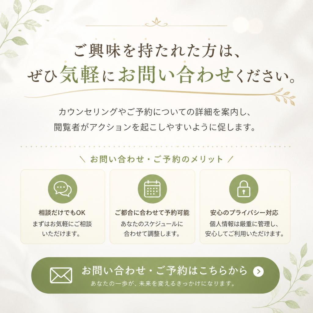 今すぐお問い合わせを！