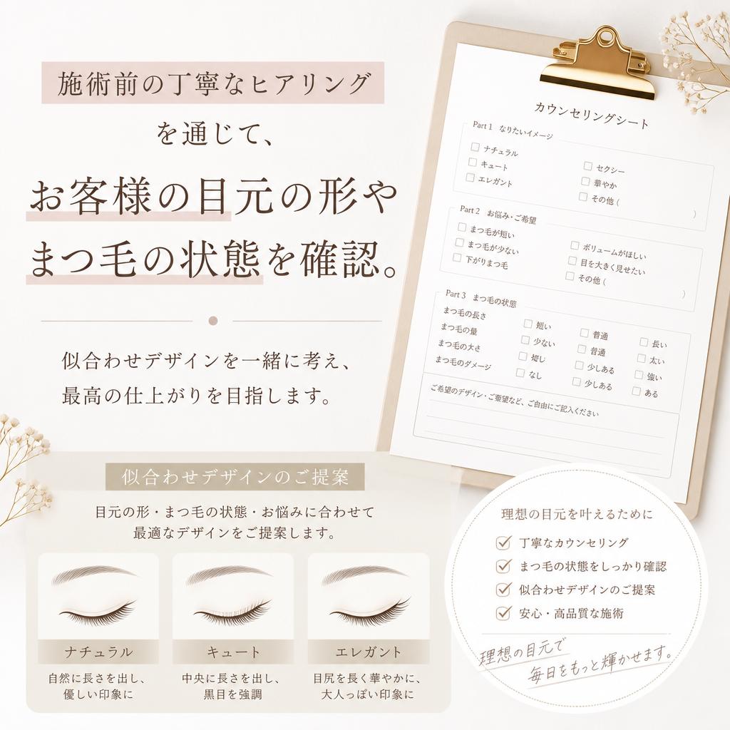 理想の目元を実現するカウンセリング