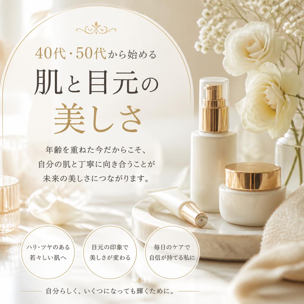40代・50代から始める肌と目元の美しさ