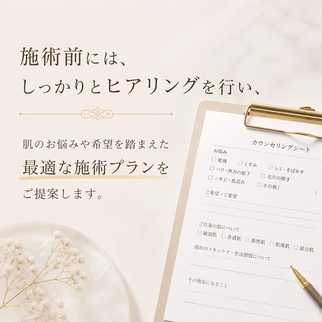 お客様一人ひとりに寄り添ったカウンセリング