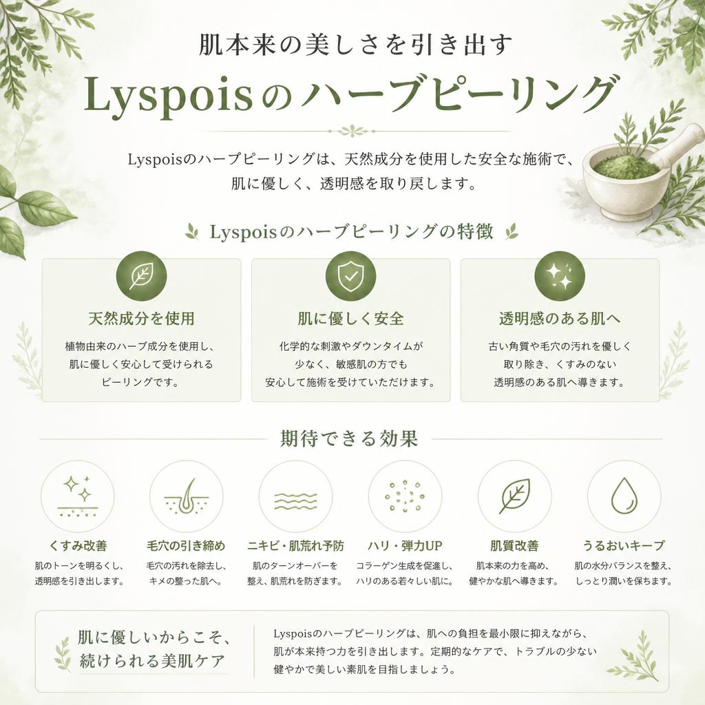 Lyspoisのハーブピーリングとは？
