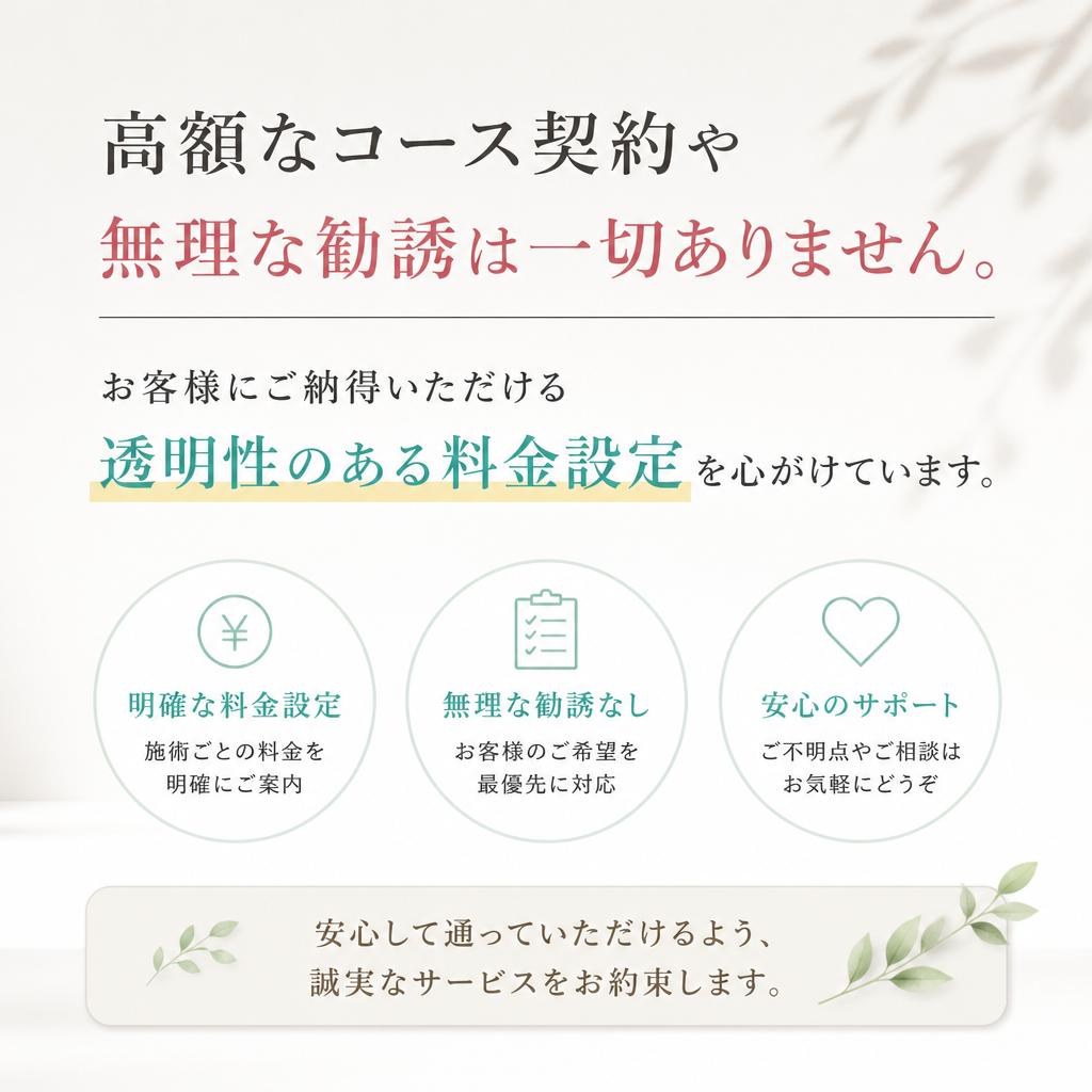 安心の料金設定