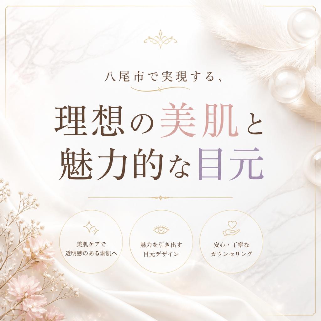八尾市で実現する、理想の美肌と魅力的な目元