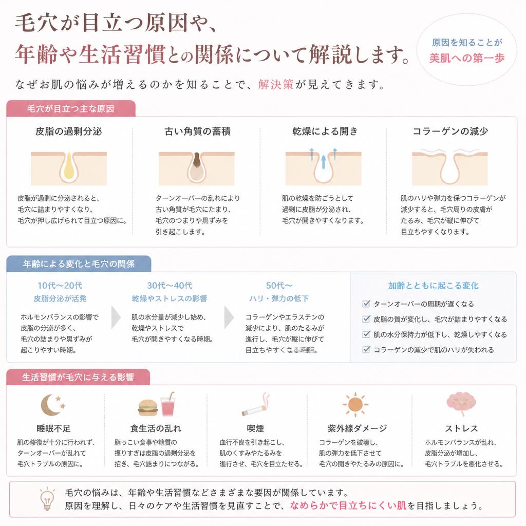 なぜ毛穴が気になるのか